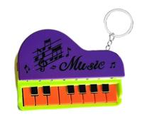 Frfik Porte-clés de piano électronique, porte-clés d'instrument de musique ludique, porte-clés miniature, claviers musicaux suspendus pour amoureux de la