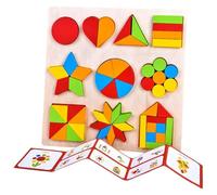Frfik Puzzles Colorés pour La Petite Enfance | Jeux Première Enfance,Activités Géométriques Développement Apprentissage Éducation Préscolaire Maternelle,Jardin d' Filles Garçons