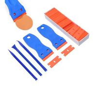 Frfik Raclette à Stickers, Décapant pour Décalcomanies sur Vitres, Manche Ergonomique Outil Polyvalent pour Rénovation Maison, Vitres et Carrosserie Auto