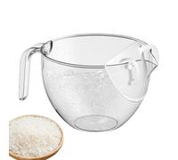 Frfik Rinceur Égouttoir À Riz Saladier,Panier Filtrant Outil de Cuisine Polyvalent,Bol, Passoire et Égouttoir pour le Lavage du Riz - Pour Lavage Au Robinet Des Fruits, Légumes, Légumineuses,