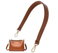 Frfik Sangle de sac en cuir - Sangle d'épaule de rechange en polyuréthane | 48,5 cm de longueur, boucle matérielle, sac à bandoulière et accessoires de sac à main