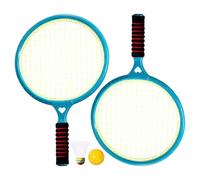 Frfik Set De Badminton | Jeu Tennis Sportif - Set Badminton Extérieur,Pour Camping École Parc Jardin Plage Arrière-Cour Terrasse Aire De Jeux Rassemblement Familial Fête D'Anniversaire