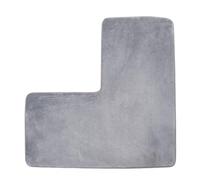 Frfik Tapis de salle de bain en polaire corail - 80 cm - Séchage rapide - Antidérapant - Absorbant - Pour toilettes, lavabo, cuisine, couloir, maison