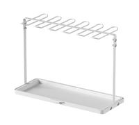 Frfik Wine Glass Holder - Storage Rack | Carbon Steel & PP Inverted Glass Hanger, Countertop Organizer for Home Kitchen Bar Drying Stand with Drainage Base Erosion Resistant Stable