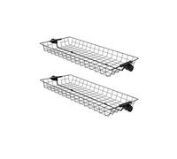 FRG34-P02 Lot de 2 Paniers de Rangement pour Porte-vêtements Portemanteau Panier