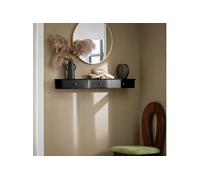 SoBuy Etagere Murale avec 3 Tiroirs - Étagère Flottante Moderne pour Entrée, Salon, Cuisine & Chambre - Noir 94x15x10cm FRG43-L-SCH