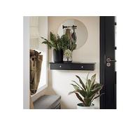 FRG43-SCH Meuble d'entrée de rangement, Etagère murale 2 tiroirs