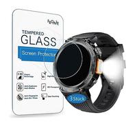 Frgnie Lot de 3 films de protection d'écran en verre trempé compatibles avec la montre connectée Blackview W50 Pro 1,45"