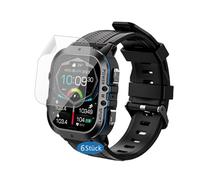 Frgnie Lot de 6 films de protection d'écran compatibles avec la montre intelligente OUKITEL BT20 - Film de protection d'écran sans bulles - Compatible avec ANSUNG/AVUMDA C26 Smartwatch 1,96" - Film