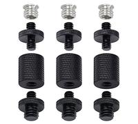 Frgyee 12Pcs Adaptateurs de Trépied 1/4" 3/8" pour Appareil Photo Reflex Numérique, Support D'épaule, Flash, Panneau LED et GoPro