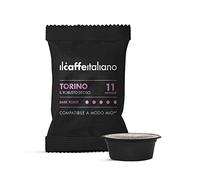 FRHOME - 100 Capsules de café compatibles Lavazza A modo mio - Café Mélange Torino intensité 11 - Il Caffè Italiano