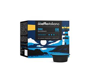 FRHOME - 120 Capsules de café compatibles Lavazza A modo mio - Café Mélange Décaféiné intensité 8 - Il Caffè Italiano