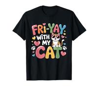 Fri-Yay Joyeux Vendredi avec Mon élève Cat Teacher Fri Yay T-Shirt