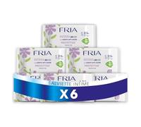 Fria Lingettes intimes de protection intime avec anti-odeurs, testées gynécologiquement, jetez du tissu dans les toilettes, testées dermatologiquement, lot avantageux de 120 lingettes