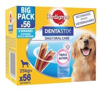 Friandise Dentaire - PEDIGREE - Dentastix - Grand Chien +25kg - 56 Bâtonnets - Hygiène Buccale