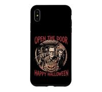 Friandise Open The Door Happy Halloween Monsters Coque pour iPhone XS Max
