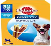 Friandise - PEDIGREE - Dentastix - Hygiène buccale - Petit Chien 5-10 kg - 15 boîtes de 7 pièces