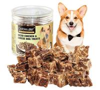 Friandise pour Chiens Poitrine de Poulet Cuite au Four et Fromage -Récompenses Naturelles Idéales - pour Chiens de Taille Moyenne et Grande - sans Céréales 128g
