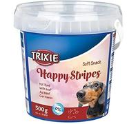 Friandise - Trixie - Pot Soft Snack Happy Stripes - 500 G - Veau - Chien - Santé Bucco-Dentaire