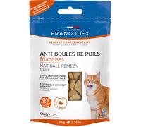 Francodex Friandises pour chats Anti-boules de poils Confort urinaire Junior 65 g