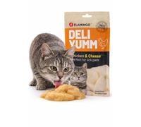 friandises Chat - Tapis de lechage Chat - pâte Snack Poulet & Fromage - 70 g - sans Gluten et sans sucres ajoutés - à tartiner