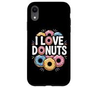 Friandises colorées I Love Donuts Coque pour iPhone XR
