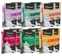 Friandises crémeuses pour chats MIAMOR Pâte Crème pour Chats ASSORTIMENT 6 Saveu