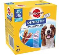 Friandises dentaires - PEDIGREE - Dentastix - 56 Bâtonnets - Hygiène Bucco-Dentaire - Moyen Chien