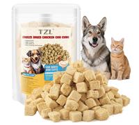 Friandises Lyophilisées pour Chats au Poulet et à la Morue, Collations Naturelles Riches en Protéines pour Chiens, Cube de Poisson au Poulet et à la Morue à Ingrédients Limités et Sains 50g