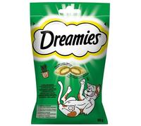 Friandises pour chat - Dreamies - Herbe à chat - Croustillantes - Crémeuses - 10 x 60 g