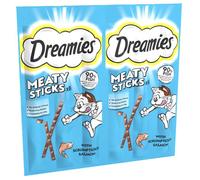 DREAMIES Friandises pour chats adultes au délicieux saumon 30 g