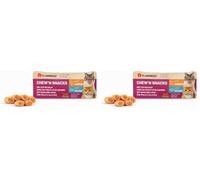 friandises pour Chat - Flamingo Chew'n Snack Rolls Poulet & Saumon - 10 g - Riche en protéines - avec Taurine - Vitamine E - sans Gluten - sans céréales - sans sucres ajoutés (Lot de 2)