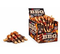 friandises pour Chien - Flamingo BBQ saté Poulet & Canard - 12 x 2 x 2 cm - 2 kg Display - sans Gluten - sans céréales - sans sucres ajoutés - avec Fibres