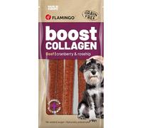 Friandises pour Chien - Flamingo Boost Saucisse au bœuf & collagène - 600 g - sans céréales - sans sucres - avec glucosamine & chondroïtine - Fabriqué en Europe