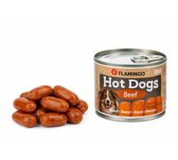 friandises pour Chien - Flamingo Cocktail Mini saucisses au bœuf - 12 pcs 120 g - sans Sucre - sans colorants ni arômes ajoutés - fabriqué en Europe - Facile à mâcher