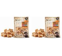 friandises pour Chien - Flamingo Hapki Morceaux Poulet & Canard & Poisson - 85 g - sans sucres ajoutés (Lot de 2)
