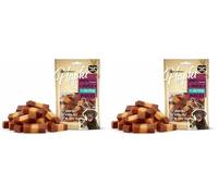 friandises pour Chien - Hapki Morceaux au Canard & Saumon 85 g - sans Gluten - sans céréales - sans sucres ajoutés (Lot de 2)