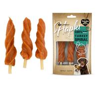 Friandises pour Chien - Spirale à la Dinde - Snack Gourmand à Base de Viande - sans sucres ajoutés - 85 g - Hapki - Flamingo