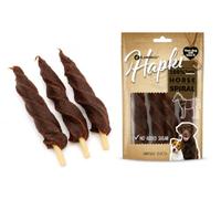 Friandises pour Chien - Spirale au Cheval - Snack Gourmand à Base de Viande - sans sucres ajoutés - 85 g - Hapki - Flamingo
