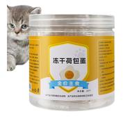 Friandises saines pour la dentition des chats - Friandises aux œufs lyophilisées pour chats, chiens et animaux de compagnie | Récompense naturelle et protéinée pour l'entraînement, l'alimentation