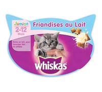 Friandises - WHISKAS - Au Lait Junior 55G - Lot de 4 - Offre Spéciale - Chats Juniors