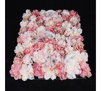 Fricienc Panneau mural floral fleur artificielle décoration murale 6 x 60 x 40 cm mur de fleurs artificielles mur de roses bricolage mariage rue fond