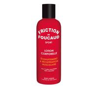 Foucaud - LA FRICTION SPORT - Lotion corporelle pour le sport (musculation, fitness) - Echauffement & récupération musculaire - 7 Huile essentielle 100% naturelle - Flacon Plastique 200ml