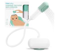 Frida Baby Control The Flow Baignoire Pulvérisateur pour baignoire de bébé, pommeau de douche pour bébé avec masseur du cuir chevelu, contrôle du débit d'eau avec 2 modes de pression