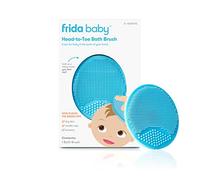 Frida Baby DermaFrida The SkinSoother Brosse de bain pour bébé | Brosse de bain pour bébé, indispensable pour les peaux sèches, le traitement du bonnet de berceau et l'eczéma
