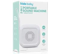 Frida Baby Machine à son portable 2 en 1, machine sonore à bruit blanc pour bébé + veilleuse avec 5 sons apaisants et 3 modèles de veilleuse, machine sonore de voyage se fixe aux poussettes, sièges de