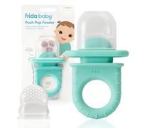 Frida Baby Mangeoire Push Pop, tétine de sevrage pour bébé pour aliments frais et congelés, mangeoire en silicone pour bébés, introduire de nouveaux aliments en toute sécurité, passe au lave-vaisselle
