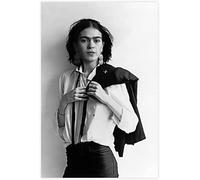 Frida Kahlo Art Mural Toile Tableau pour Chambre à coucher Frida dans une chemise poster de femmes et des impressions sur toile Pas de cadre Photo murale Décoration Peinture sur toile,40x50cm