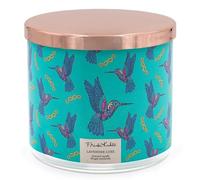 Frida Kahlo Bougie parfumée dans un verre - Lavender Luxe - Cadeau pour femme - Bougie parfumée à 3 mèches - Longue durée de combustion (60 h) - Bougie parfumée à la cire de soja