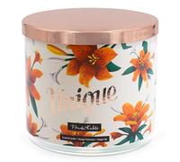 Frida Kahlo Bougie parfumée dans un verre | Unique | Cadeau pour femme | Bougie parfumée fraîche | 3 mèches | Bougies longue durée de combustion (60 h) | Bougie parfumée à la cire de soja